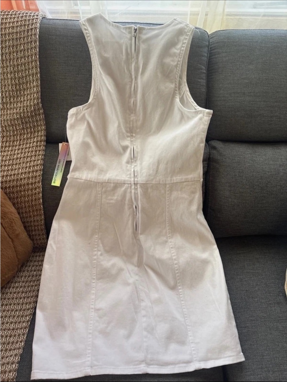 Tinseltown Sleeveless Cream Midi A-Line Dress
